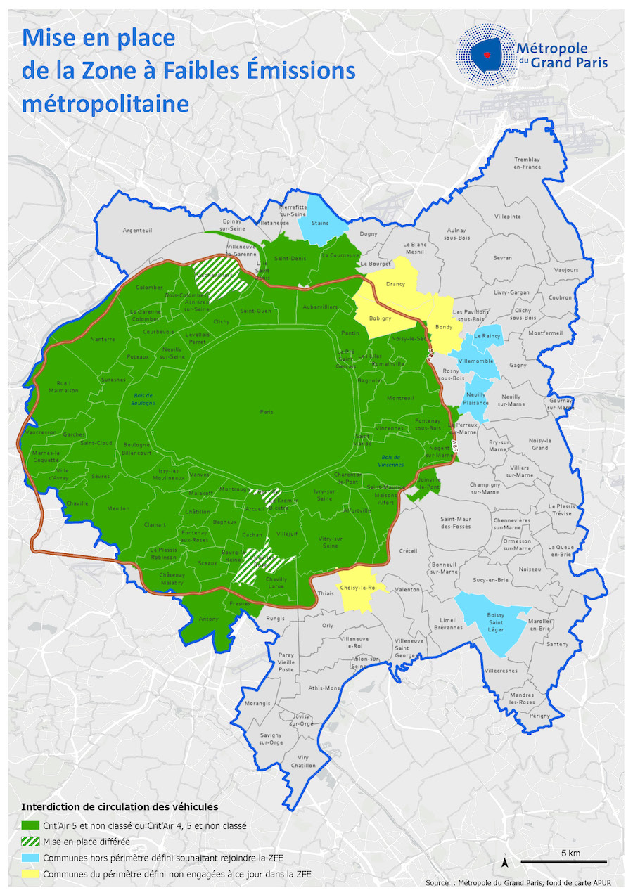 ZFE de la métropole du Grand Paris